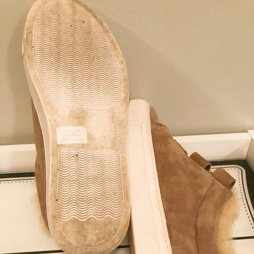 Rachel Zoe Genuine Rabbit Fur Sneaker - Picture 3 of 4